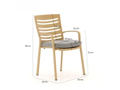 Hartman Alexandra Gartenmöbel-Set 5-teilig