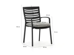 Hartman Alexandra Gartenmöbel-Set 5-teilig