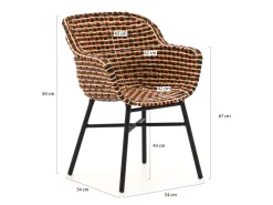 Hartman Delphine/Sophie Studio 170 cm Gartenmöbel-Set 5-teilig