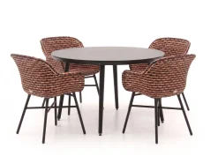 Hartman Delphine/Sophie Studio ø 128 cm Gartenmöbel-Set 5-teilig