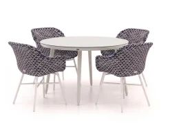 Hartman Delphine/Sophie Studio ø 128 cm Gartenmöbel-Set 5-teilig
