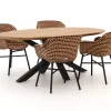 Hartman Delphine/Stephanie 200 cm Gartenmöbel-Set 5-teilig