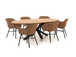 Hartman Delphine/Stephanie 240 cm Gärtenmöbel-Set 7-teilig