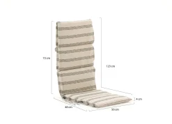 Hartman Fiber Auflage Hochlehner 123x50cm