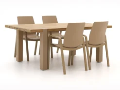 Hartman Flow/Almeria 200 cm Gartenmöbel-Set 5-teilig