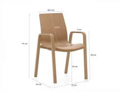 Hartman Flow/San Sebastian 200cm dining tuinset 5-delig stapelbaar