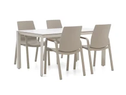Hartman Flow/Sestino 160 cm Gartenmöbel-Set 5-teilig