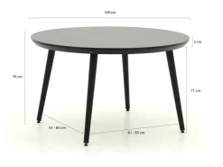 Hartman Le Soleil Element/Sophie Studio ø128cm dining tuinset 5-delig