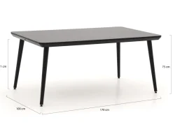 Hartman Le Soleil Element/Sophie Studio 170cm dining tuinset 5-delig