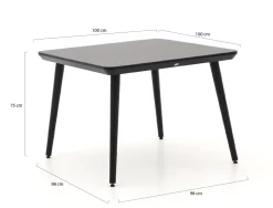 Hartman Le Soleil Element/Sophie Studio 170cm dining tuinset 5-delig
