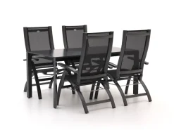 Hartman Primo/Sestino 160 cm Gartenmöbel-Set 5-Teilig verstelbaar