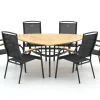 Hartman Raffaelo/Triangular 170 cm Gartenmöbel-Set 7-teilig stapelbar