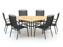 Hartman Raffaelo/Triangular 170 cm Gartenmöbel-Set 7-teilig stapelbar