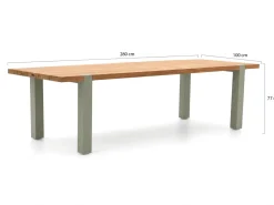 Hartman Sevilla/Almeria 280 cm Gartenmöbel-Set 7-teilig