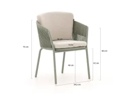 Hartman Sevilla/Almeria 280 cm Gartenmöbel-Set 7-teilig