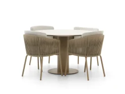 Hartman Sevilla/Girona ø 120 cm Gartenmöbel-Set 5-teilig