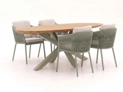 Hartman Sevilla/San Sebastian 200 cm Gartenmöbel-Set 5-teilig