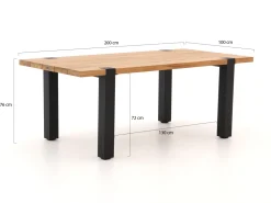Hartman Sophie Element/Esmee 200 cm Gartenmöbel-Set 5-teilig