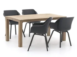 Hartman Sophie Element/ROUGH-S 160 cm Gartenmöbel-Set 5-teilig