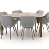 Hartman Sophie Element/Rough-S Triangular 170 cm Gartenmöbel-Set 7-teilig
