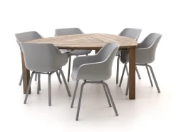 Hartman Sophie Element/Rough-S Triangular 170 cm Gartenmöbel-Set 7-teilig