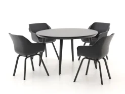 Hartman Sophie Element/Studio ø 128 cm Gartenmöbel-Set 5-teilig