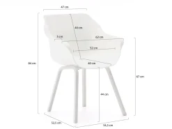 Hartman Sophie Element/Studio 240 cm Gartenmöbel-Set 7-teilig