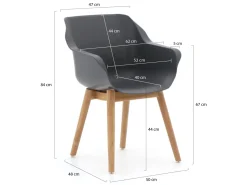 Hartman Sophie/ROUGH-X 170 cm Gartenmöbel-Set 9-teilig
