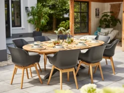 Hartman Sophie/ROUGH-X 170 cm Gartenmöbel-Set 9-teilig