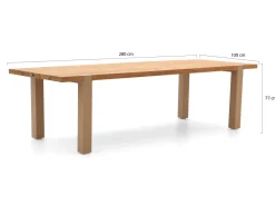 Hartman Sophie Studio/Almeria 280 cm Gartenmöbel-Set 7-teilig