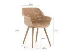 Hartman Sophie Studio/Almeria 280 cm Gartenmöbel-Set 7-teilig