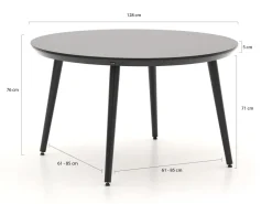 Hartman Sophie Studio ø 128 cm Gartenmöbel-Set 5-teilig