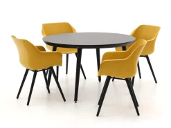 Hartman Sophie Studio ø 128 cm Gartenmöbel-Set 5-teilig