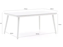 Hartman Sophie Studio 170 cm Gartenmöbel-Set 5-teilig