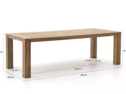 Hartman Sophie Studio/ROUGH-X 240 cm Gartenmöbel-Set 7-teilig