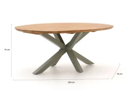 Hartman Sophie Studio/San Sebastian 200 cm Gartenmöbel-Set 5-teilig