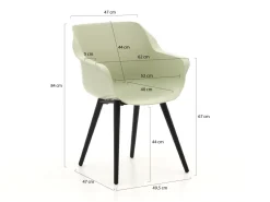 Hartman Sophie Studio/Stephanie 240cm dining tuinset 7-delig