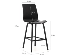 Hartman Sophie Studio Wave Barhocker Outdoor