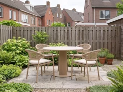 Hartman Taragona/Girona ø120cm dining tuinset 5-delig stapelbaar
