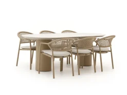 Hartman Taragona/Valencia 220 cm Gartenmöbel-Set 7-teilig