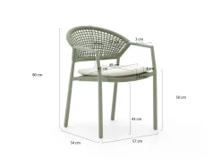 Hartman Taragona/Valencia 220 cm Gartenmöbel-Set 7-teilig