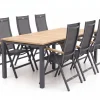 Hartman Troy/Linosa 240 cm Gartenmöbel-Set 7-teilig verstellbar