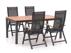 Hartman Troy/Linosa 180 cm Gartenmöbel-Set 5-teilig verstellbar
