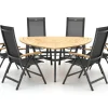 Hartman Troy/Triangular 170 cm Gartenmöbel-Set 7-teilig verstellbar