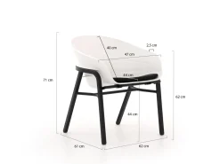 Hartman Tubb 185 cm Esstischgruppe 5-teilig verstellbar