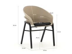 Hartman Tubb 240 cm Esstischgruppe 7-teilig verstellbar