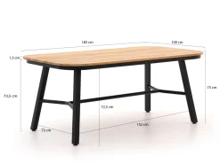 Hartman Tubb Esstisch 185x100 cm