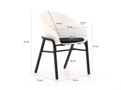 Hartman Tubb Gartenmöbel-Set 70 cm 3-teilig verstellbar