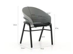 Hartman Tubb Gartenmöbel-Set 185 cm 5-teilig verstellbar