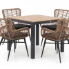 Intenso Asti/Fidenza 90 cm Gartenmöbel-Set 5-teilig